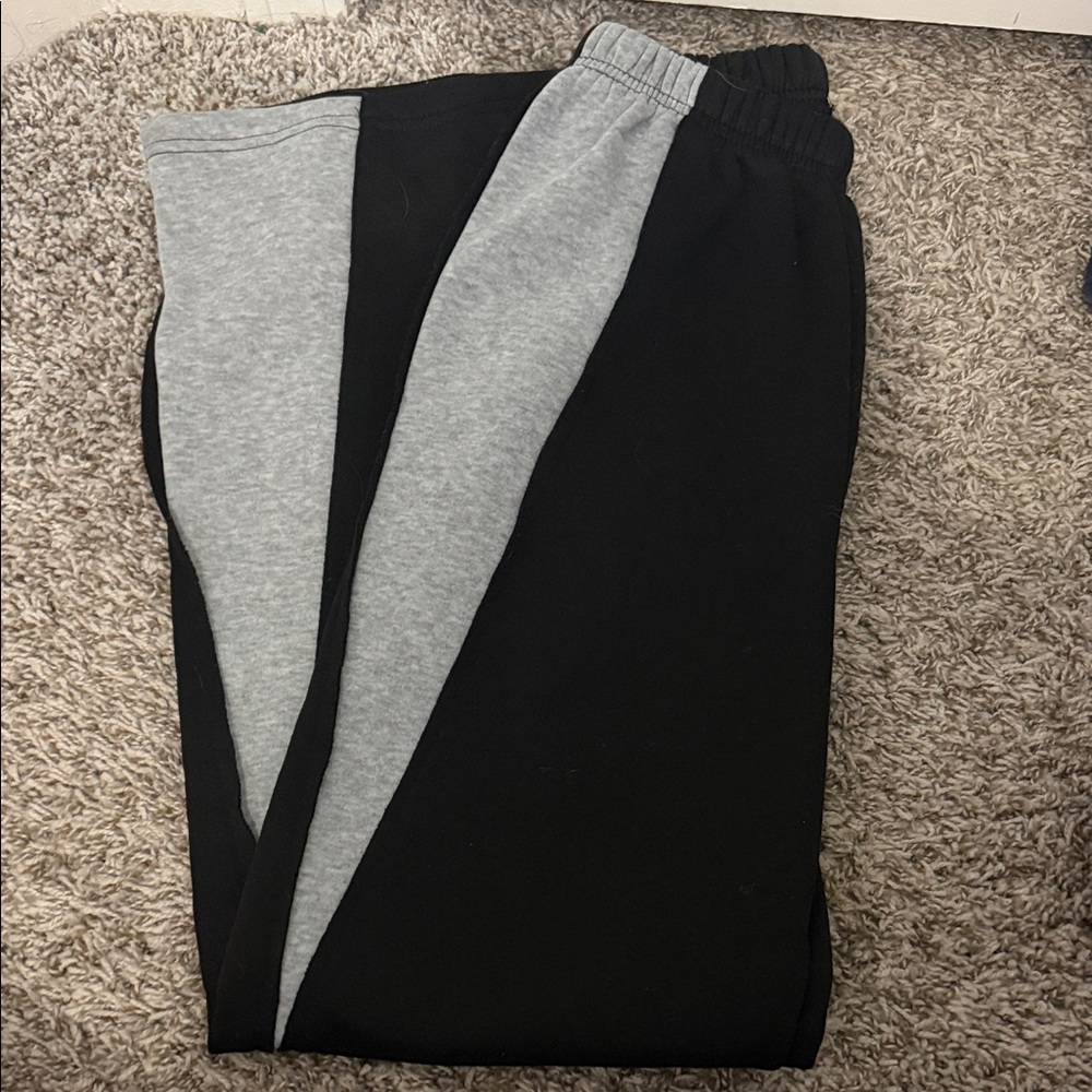 Black and Gray Jogger Pants